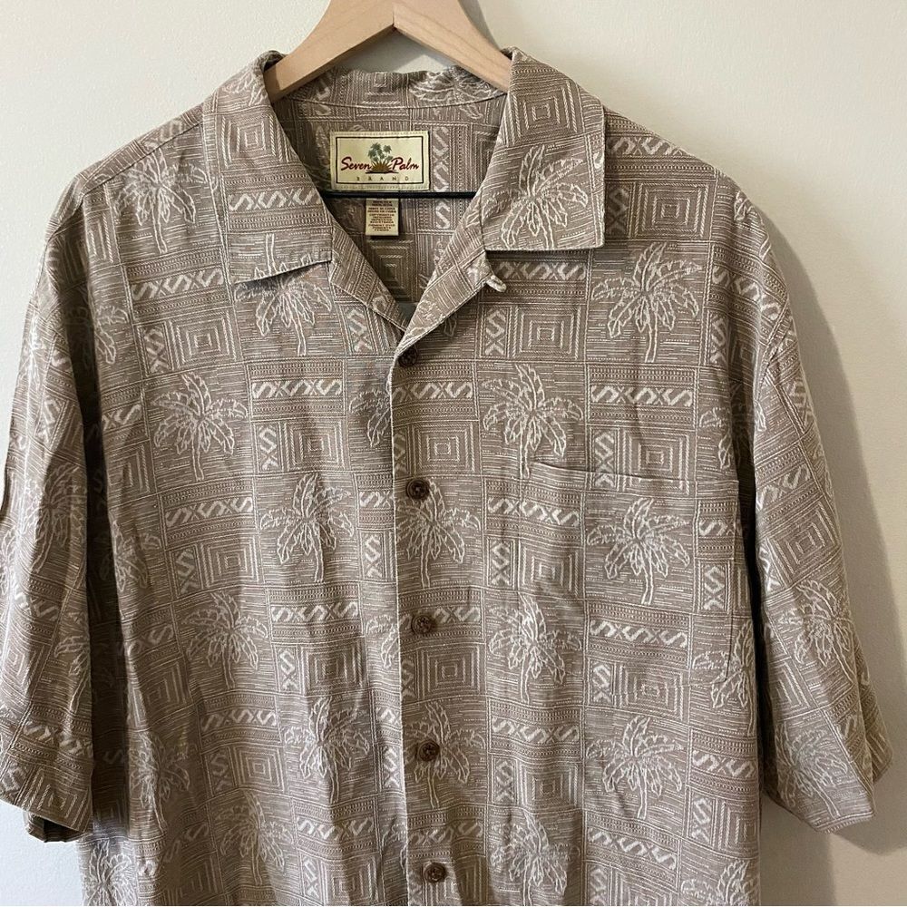 Seven Palm Silk Hawaiian button down - Picture 5 of 11